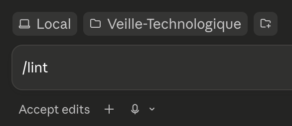 Résultat du skill /lint